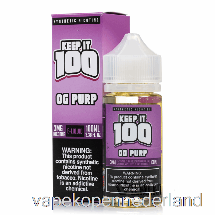 Vape Nederland En Purp - Bewaar Het 100 - 100 Ml 0 Mg
